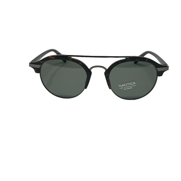 NWOT Nautica Polarized Round Tortoise Shell Sunglasses Unisex main image 6
